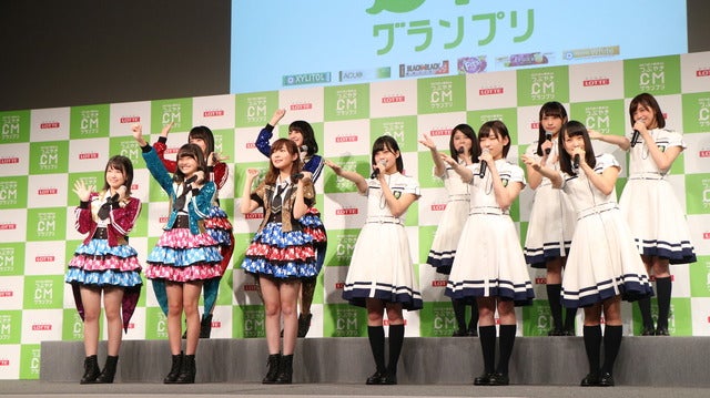 HKT48 vs 欅坂46『つぶやきCMグランプリ』開催発表会見(2016年10月11日)撮影:山本有莉