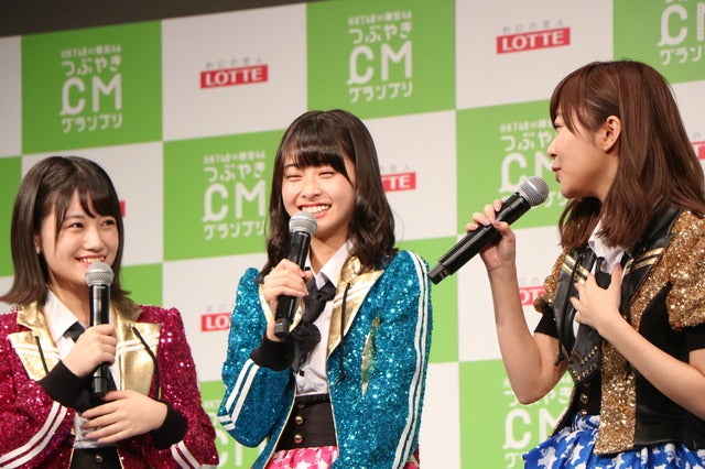 HKT48 vs 欅坂46『つぶやきCMグランプリ』開催発表会見（2016年10月11日）撮影：山本有莉
