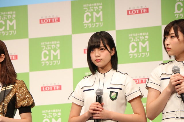 HKT48 vs 欅坂46『つぶやきCMグランプリ』開催発表会見（2016年10月11日）撮影：山本有莉