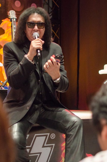 KISSのジーン・シモンズ、『KISS EXPO TOKYO 2016 ~地獄の博覧会~』で来日(2016年10月13日)撮影:五味渕秀行