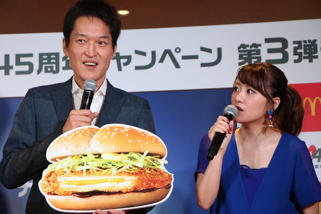 日本マクドナルド45周年記念復活商品第3弾発表会（2016年10月26日）撮影：山本有莉