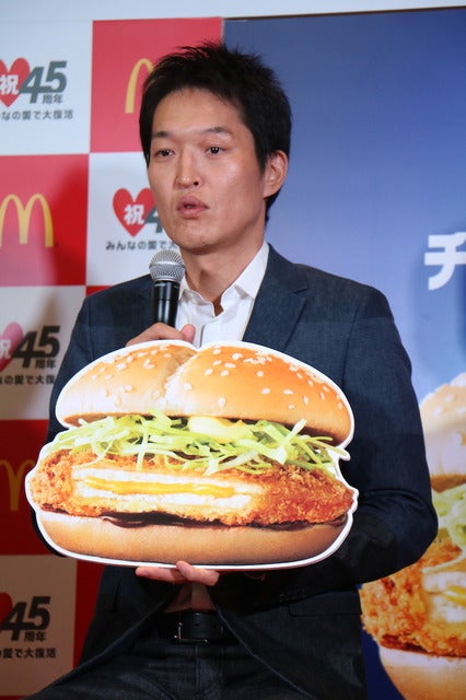日本マクドナルド45周年記念復活商品第3弾発表会（2016年10月26日）撮影：山本有莉