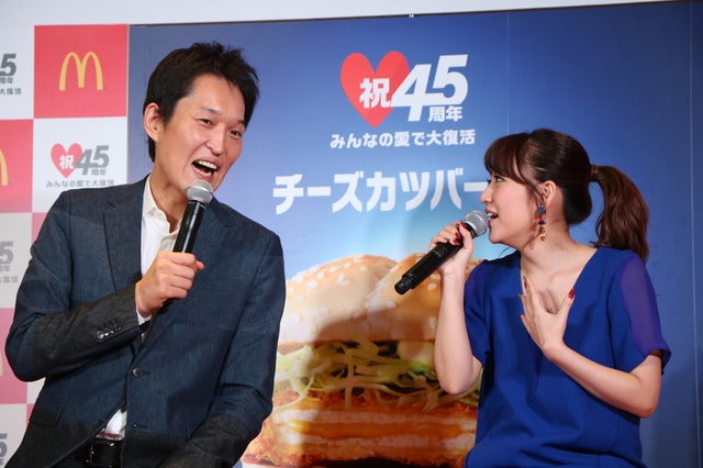 日本マクドナルド45周年記念復活商品第3弾発表会（2016年10月26日）撮影：山本有莉