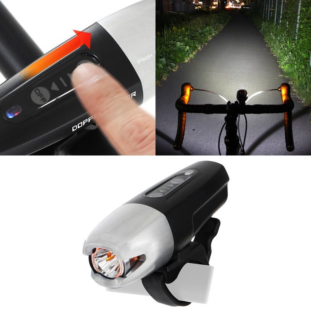 タッチパネル搭載の自転車用ライト「フリックフラッシュ800」