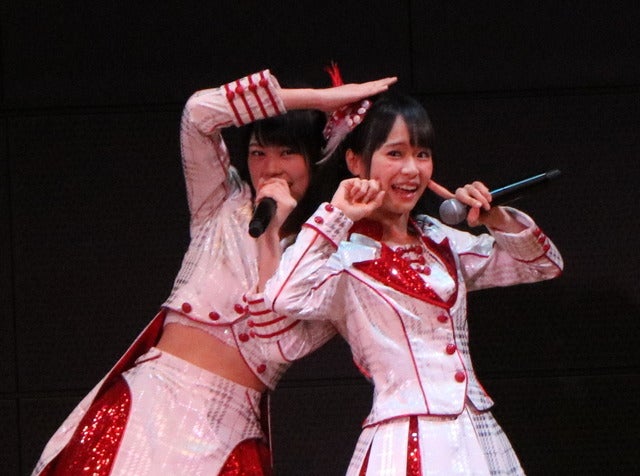 チーム8、地元企業にエール…恋チュン含む2曲披露撮影:山本有莉