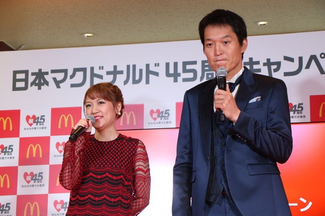 たかみな、パンツ透けてる?…赤のドレスでマック商品PR撮影:山本有莉