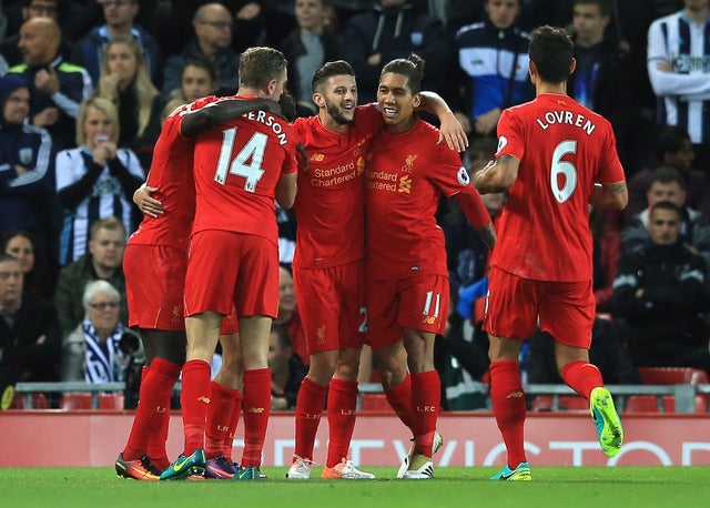 リバプールの選手たち 参考画像(2016年10月22(c) Getty Images