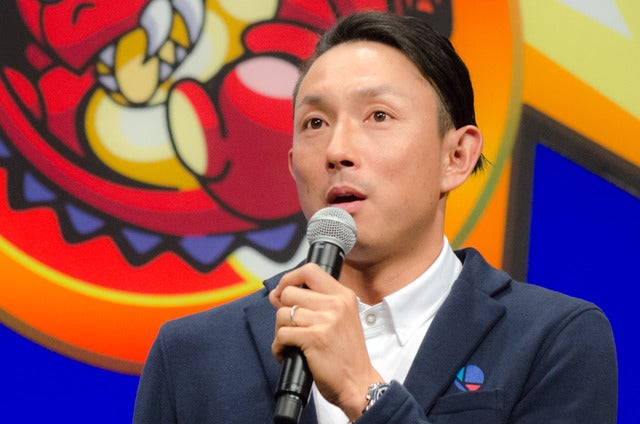 『モンスターストライク THE MOVIE はじまりの場所へ』完成披露＆ヒット祈願イベントに登壇した川崎宗則（2016年11月24日）撮影：五味渕秀行