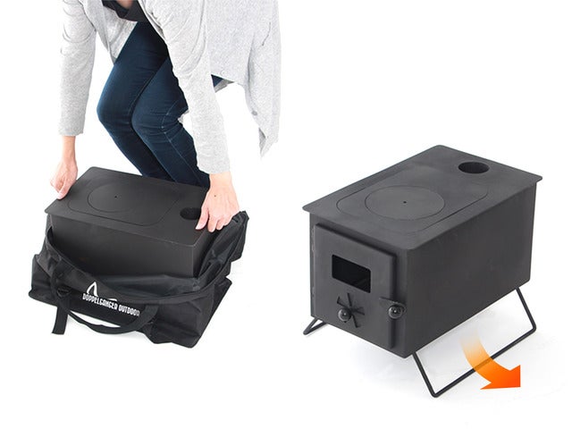 ドッペルギャンガーアウトドアのアウトドア用薪ストーブセット「はじめてのまきちゃん MS1-486」