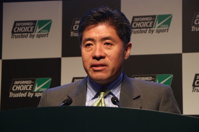 ドームのサプリメント・メディカル事業部・青柳清治氏(2016年12月16日)撮影:山本有莉