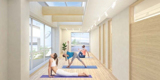 アシックス、スポーツ基軸の「リバーサイドカフェ」2017年春オープン