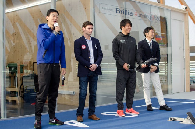 「新豊洲Brilliaランニングスタジアム」オープニングレセプション(2016年12月9日)撮影:五味渕秀行