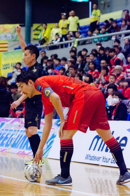 Fリーグ第27節、星翔太(バルドラール浦安)がヴォスクオーレ仙台で復帰。決勝ゴールを決めた(2017年1月7日撮影:五味渕秀行