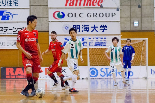 Fリーグ第27節、星翔太(バルドラール浦安)がヴォスクオーレ仙台で復帰。決勝ゴールを決めた(2017年1月7日撮影:五味渕秀行