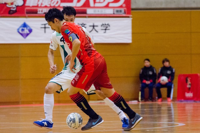 Fリーグ第27節、星翔太(バルドラール浦安)がヴォスクオーレ仙台で復帰。決勝ゴールを決めた(2017年1月7日撮影:五味渕秀行