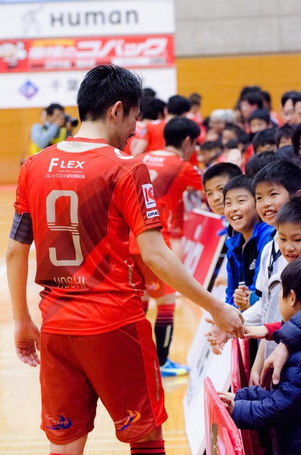 Fリーグ第27節、星翔太(バルドラール浦安)がヴォスクオーレ仙台で復帰。決勝ゴールを決めた(2017年1月7日撮影:五味渕秀行