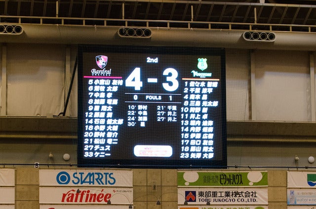 Fリーグ第27節、星翔太(バルドラール浦安)がヴォスクオーレ仙台で復帰。決勝ゴールを決めた(2017年1月7日撮影:五味渕秀行