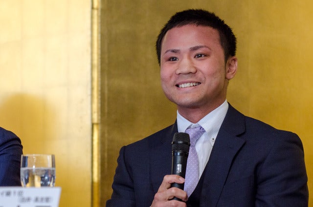 世界タイトルマッチに挑戦する比嘉大吾(2017年4月3日)撮影:五味渕秀行