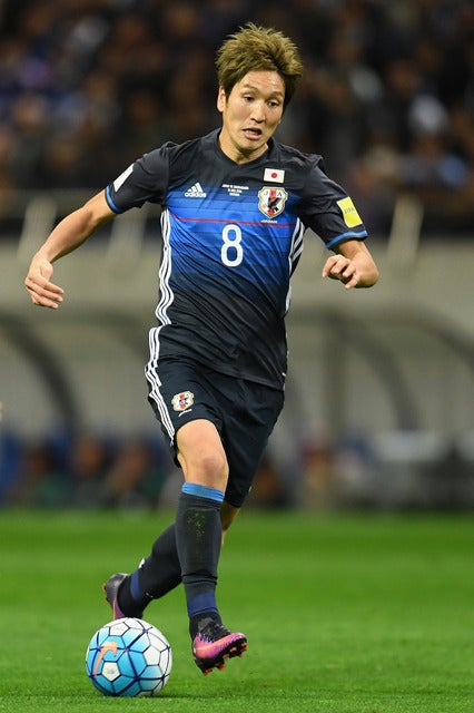 サッカー日本代表の原口元気 参考画像（2016年11月15日）(c) Getty Images