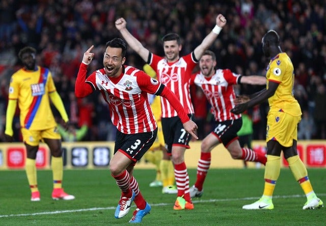 吉田麻也が決勝弾（2017年4月5日）(c) Getty Images