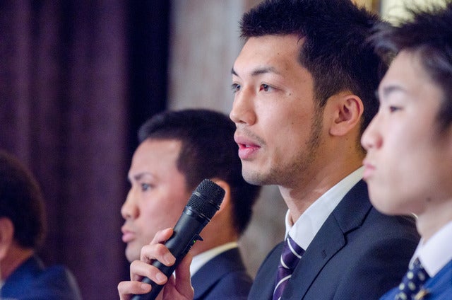 世界タイトルマッチに挑戦する村田諒太（2017年4月3日）撮影：五味渕秀行