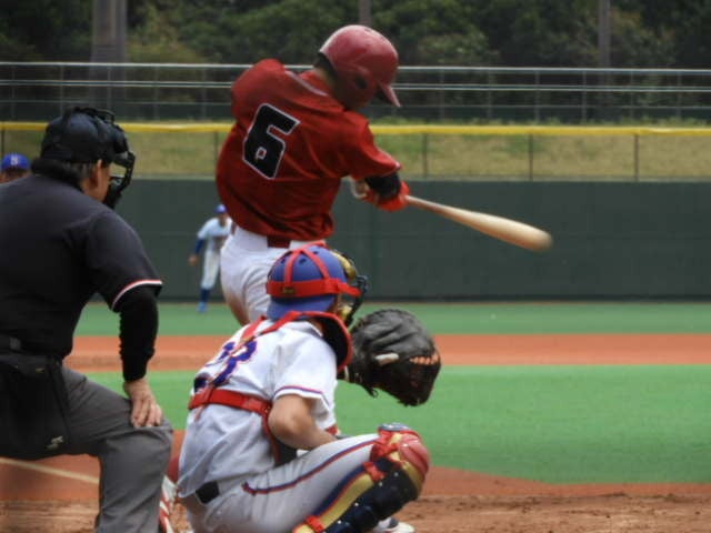 昨秋のMVP、共栄大・長谷川亮太君（４年・武南）撮影：手束仁