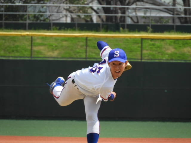 駿河台大・和田君（4年・八王子北）撮影：手束仁