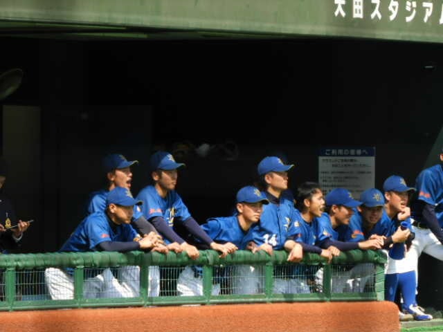 創価大ベンチ撮影：手束仁