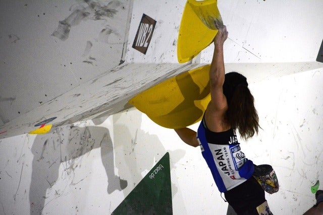 ボルダリングＷ杯開幕、日本女子勢は予選通過4名…野中生萌、野口啓代、小武芽生、尾上彩撮影者：大日方航