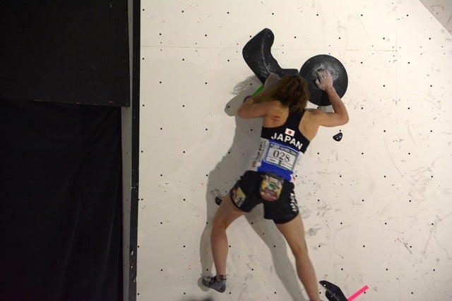 ボルダリングＷ杯開幕、日本女子勢は予選通過4名…野中生萌、野口啓代、小武芽生、尾上彩撮影者：大日方航