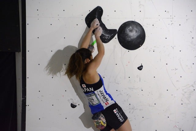 ボルダリングＷ杯開幕、日本女子勢は予選通過4名…野中生萌、野口啓代、小武芽生、尾上彩撮影者：大日方航