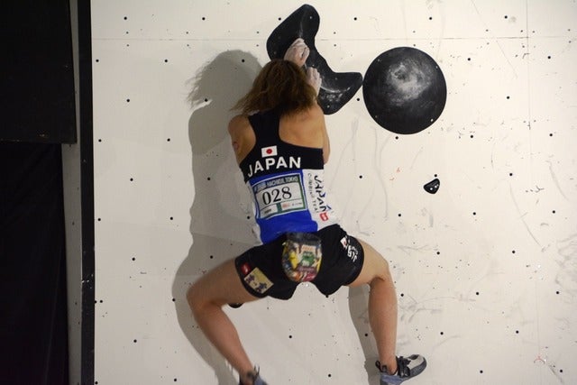 ボルダリングＷ杯開幕、日本女子勢は予選通過4名…野中生萌、野口啓代、小武芽生、尾上彩撮影者：大日方航