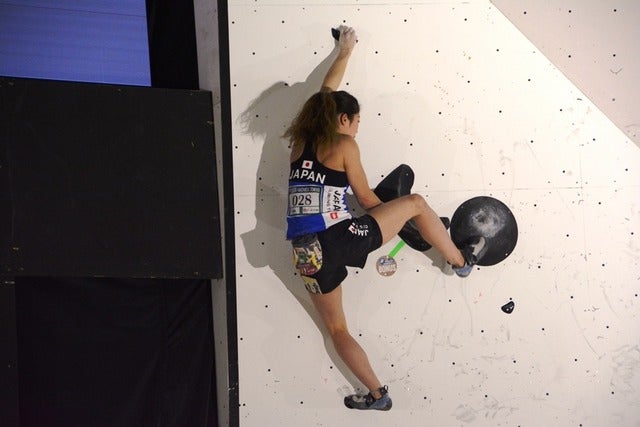 ボルダリングＷ杯開幕、日本女子勢は予選通過4名…野中生萌、野口啓代、小武芽生、尾上彩撮影者：大日方航