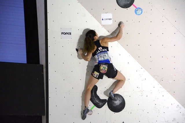 ボルダリングＷ杯開幕、日本女子勢は予選通過4名…野中生萌、野口啓代、小武芽生、尾上彩撮影者：大日方航