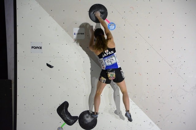ボルダリングＷ杯開幕、日本女子勢は予選通過4名…野中生萌、野口啓代、小武芽生、尾上彩撮影者：大日方航