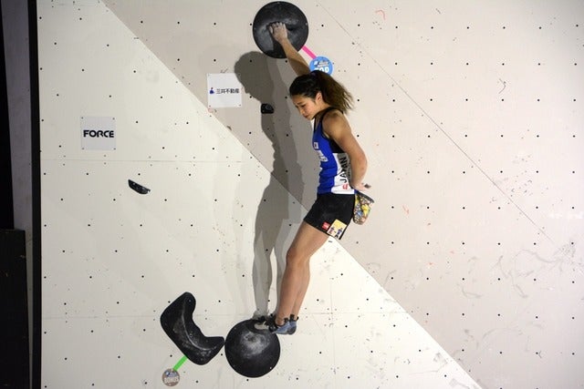 ボルダリングＷ杯開幕、日本女子勢は予選通過4名…野中生萌、野口啓代、小武芽生、尾上彩撮影者：大日方航