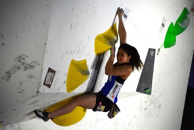 ボルダリングＷ杯、予選を野中生萌が振り返る「一番緊張した予選でした」撮影者：大日方航