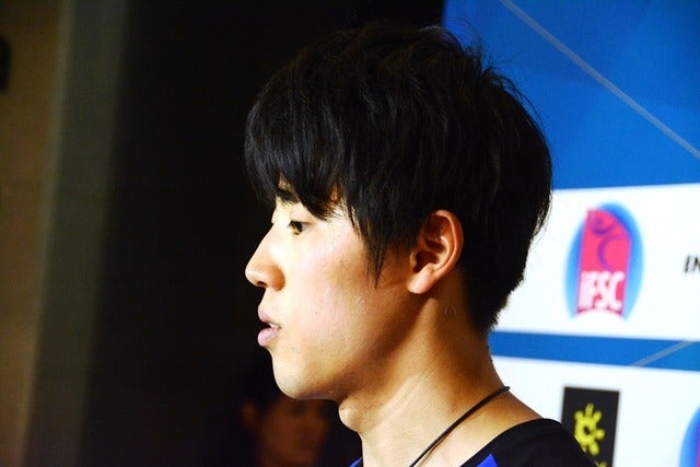 ボルダリングＷ杯、予選を藤井快が振り返る「予選が鬼門だと思っていた」撮影者：大日方航