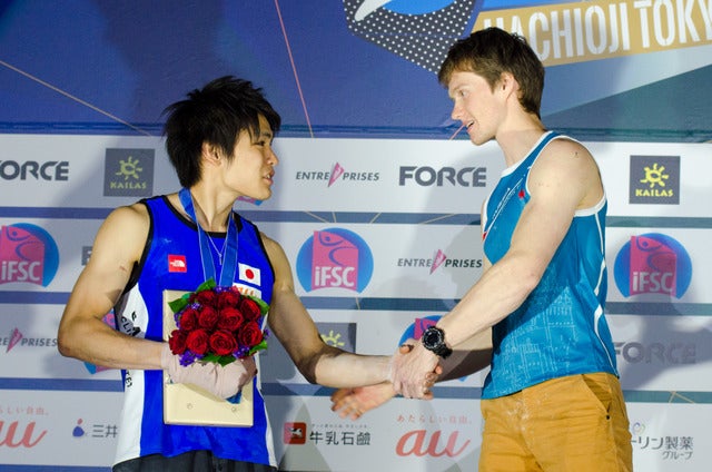 楢崎智亜、2位に悔し涙…逆転を許したボルダリングW杯八王子大会撮影：五味渕秀行