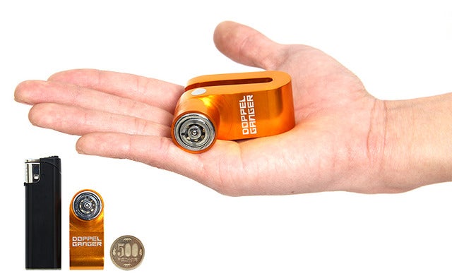 手のひらサイズの自転車・バイク用ロック「コンパクトディスクロック」発売