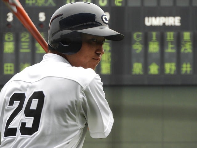 中京大・池田鏡介君（3年・愛知啓成）撮影：手束仁