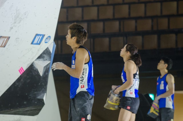 ボルダリングW杯八王子大会（2017年5月7日）撮影：五味渕秀行