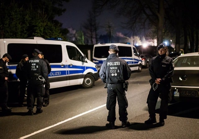 ドルトムントのチームバス付近で爆発事故（2017年4月11日）(c) Getty Images