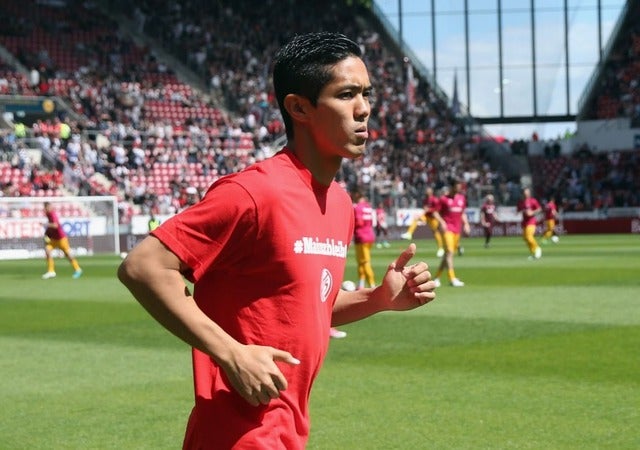 武藤嘉紀がブンデス日本人200得点目のゴール （2017年5月13日）(c) Getty Images