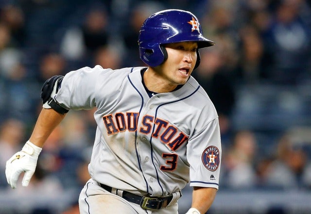 日米通算2000本まで残り「13」と迫った青木宣親(2017年4月6日)(c)Getty Images