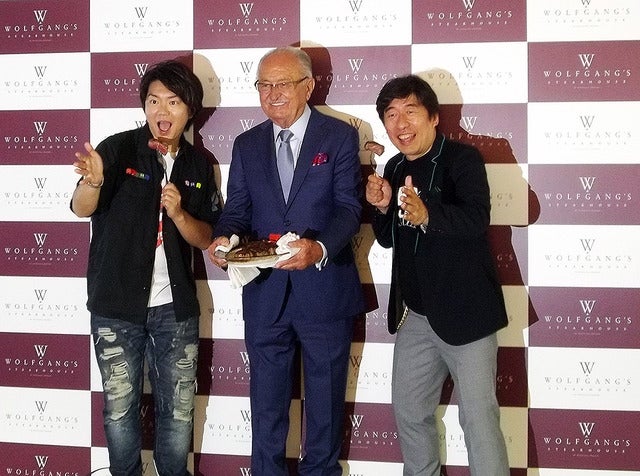 寺門ジモンらが登壇した六本木ウルフギャング・ステーキエンターテインメント 発表（5月29日、東京・六本木）《撮影 大野雅人（Gazin Airlines）》