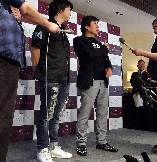 寺門ジモンらが登壇した六本木ウルフギャング・ステーキエンターテインメント 発表（5月29日、東京・六本木）《撮影 大野雅人（Gazin Airlines）》