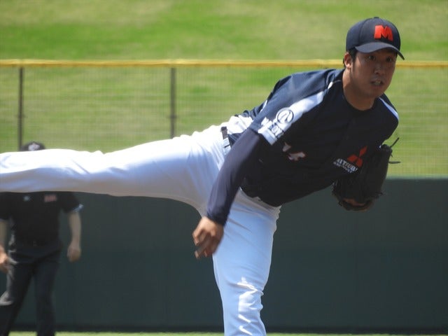 三菱重工名古屋・萩原(常葉菊川→愛知学院大)撮影：手束仁