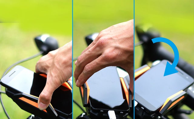 スマホを充電しながら自転車に固定できる「スマホバッテリーマウント」発売