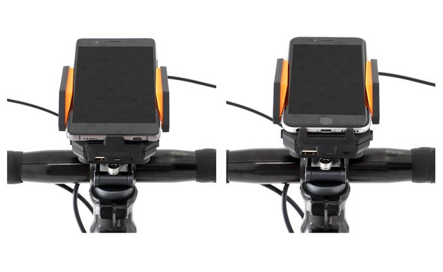 スマホを充電しながら自転車に固定できる「スマホバッテリーマウント」発売